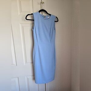 Elegant Blue Sleeveless Dress